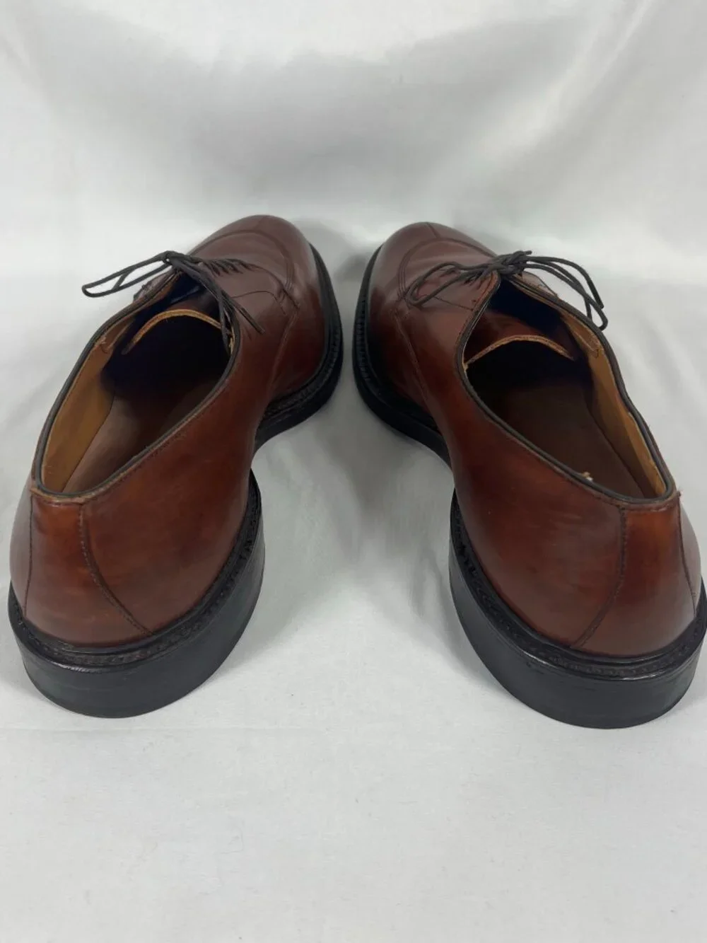 Allen Edmonds Derby Dress Shoes Mens Walton Leather Split Toe Brown Size 15 D